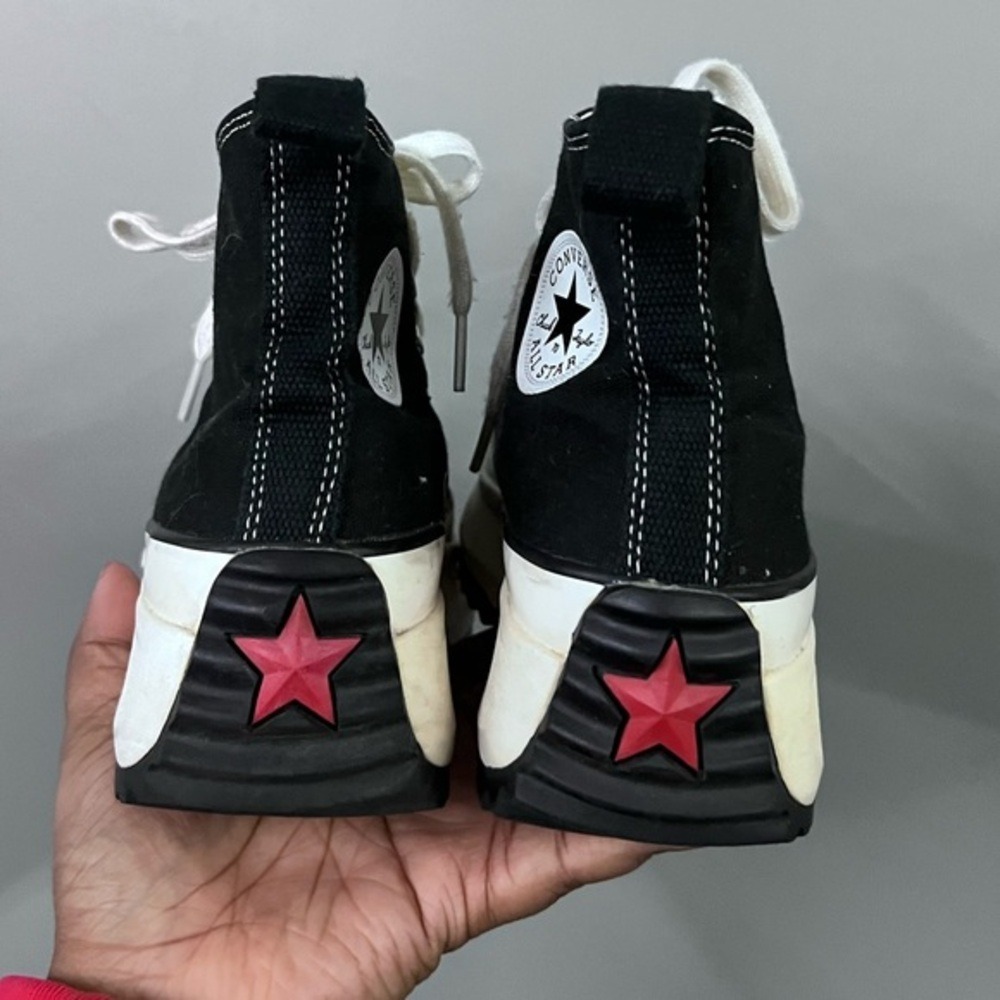 Converse x JW Anderson Run Star Hike High Top Sneakers Black White Womens US 5 - Picture 4 of 7